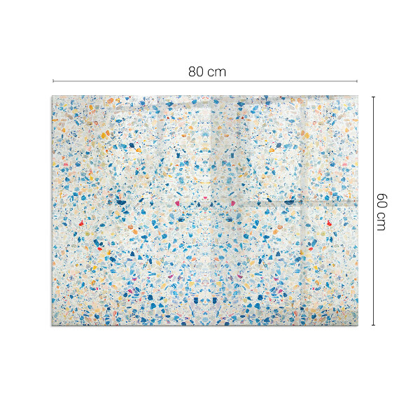 Rectangular glass hearth for wood stove Abstract texture pattern