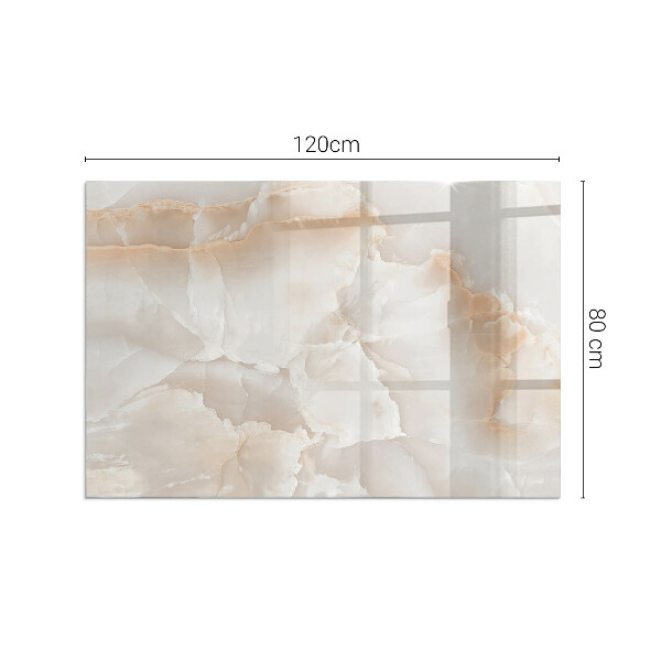 Rectangular glass hearth for wood stove Natural stone pattern