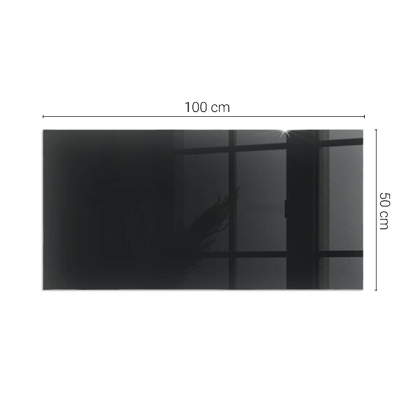 Rectangular glass hearth for log burner Color Black
