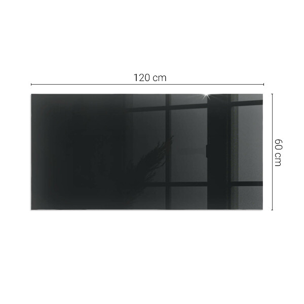 Rectangular glass hearth for log burner Color Black
