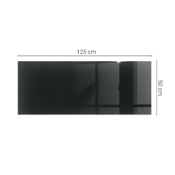 Rectangular glass hearth for log burner Color Black