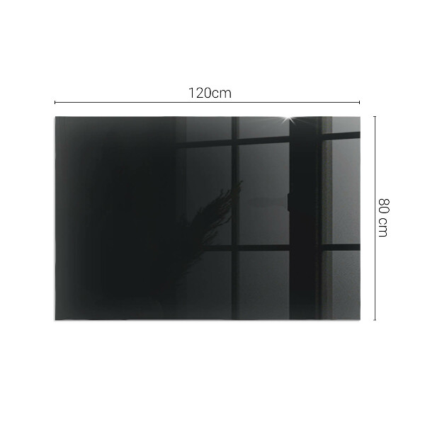 Rectangular glass hearth for log burner Color Black