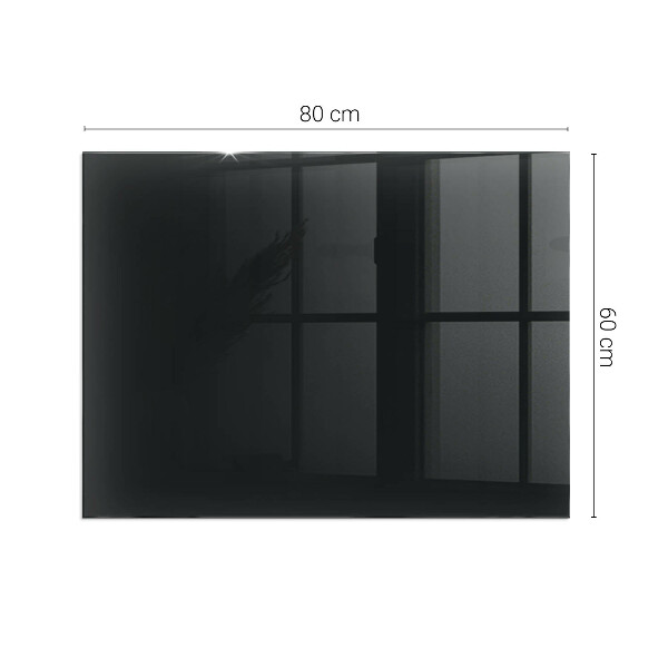 Rectangular glass hearth for log burner Color Black