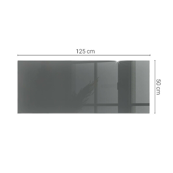 Rectangular glass hearth Color Gray-brown