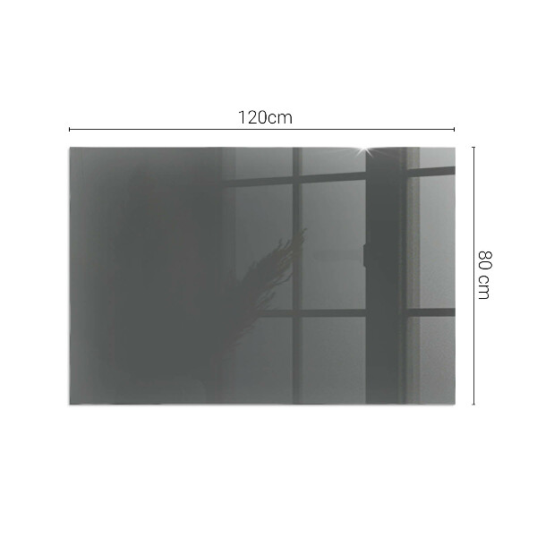 Rectangular glass hearth Color Gray-brown