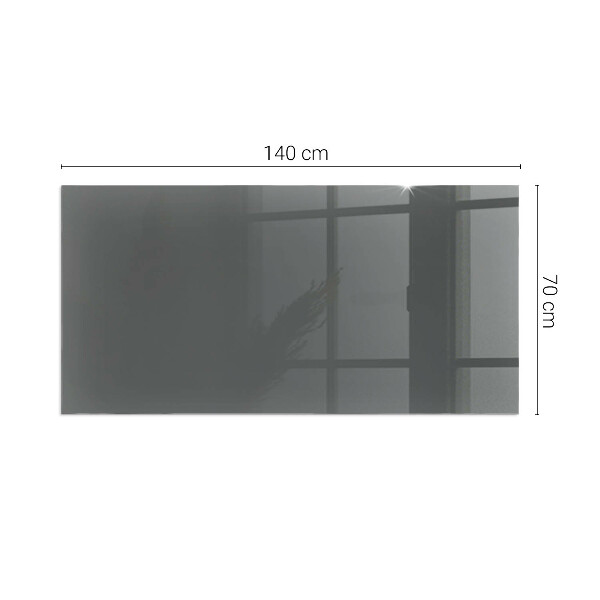 Rectangular glass hearth Color Gray-brown