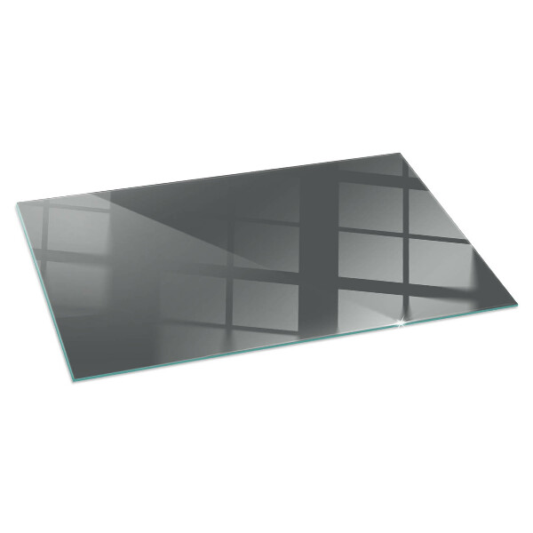 Rectangular glass hearth Color Gray-brown