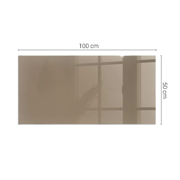 Rectangular glass hearth for wood stove Color Brown