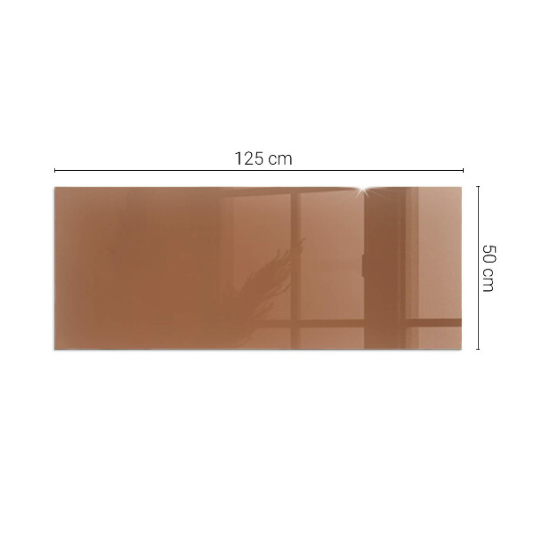Rectangular glass hearth for log burner Color Brown