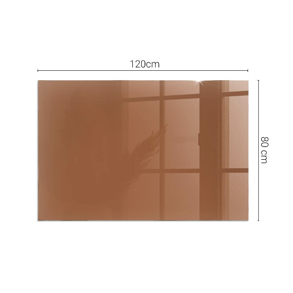 Rectangular glass hearth for log burner Color Brown