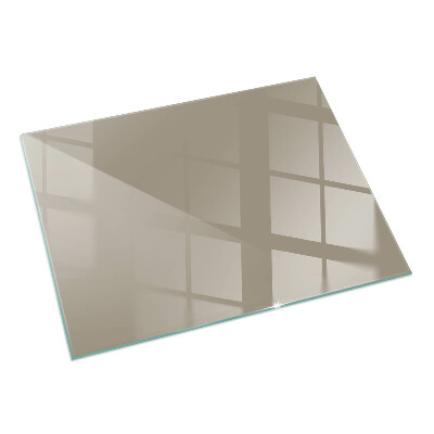 Rectangular glass hearth Color Brown
