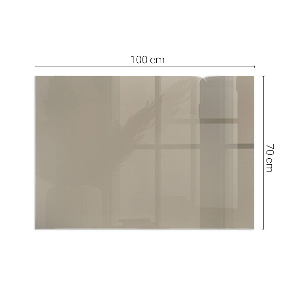 Rectangular glass hearth Color Brown