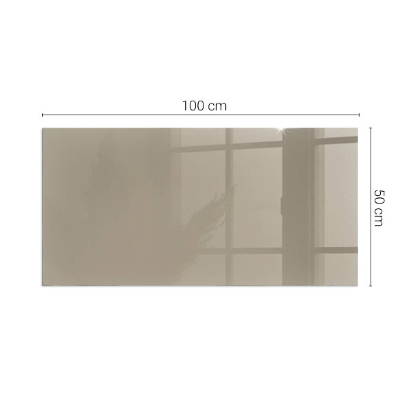 Rectangular glass hearth Color Brown