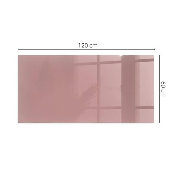 Rectangular glass hearth for log burner Color Pink