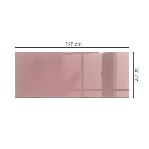 Rectangular glass hearth for log burner Color Pink