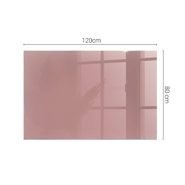 Rectangular glass hearth for log burner Color Pink