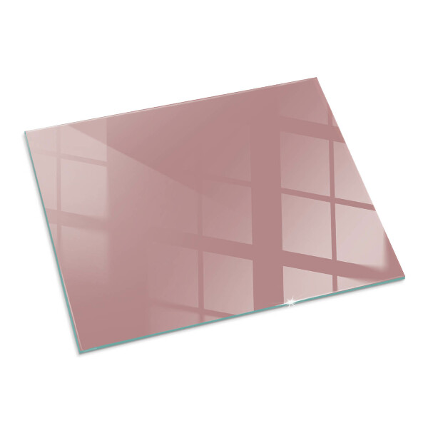 Rectangular glass hearth for log burner Color Pink