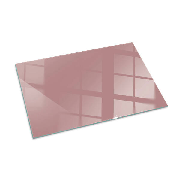 Rectangular glass hearth for log burner Color Pink