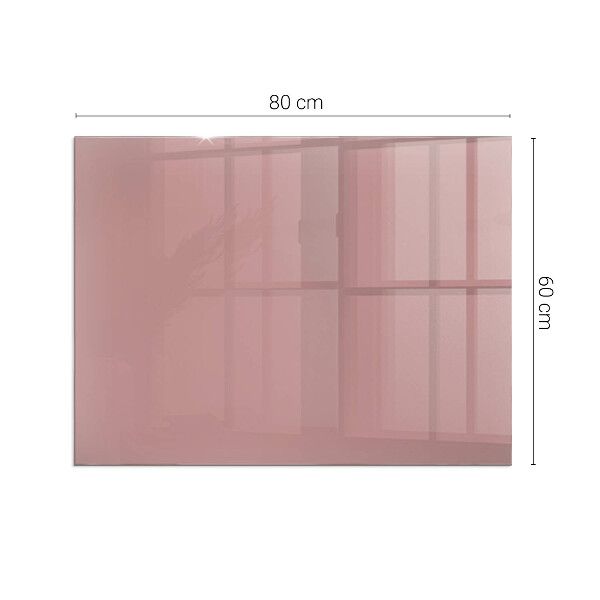 Rectangular glass hearth for log burner Color Pink