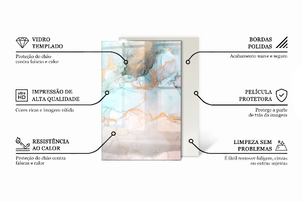 Rectangular glass hearth for wood stove Color Gray-green