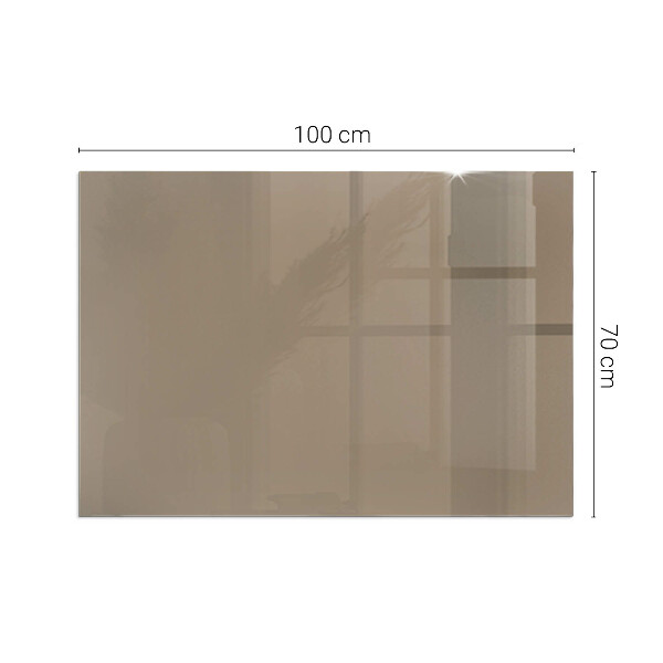 Rectangular glass hearth for wood stove Color Brown