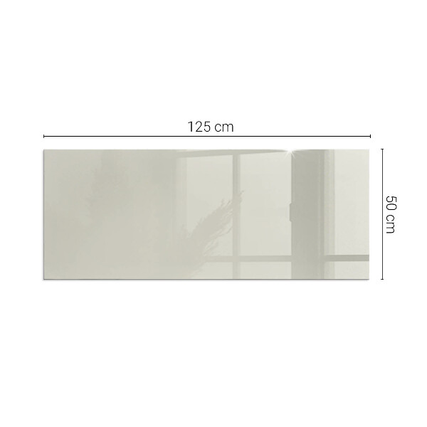 Rectangular glass hearth for log burner Light Cream Color