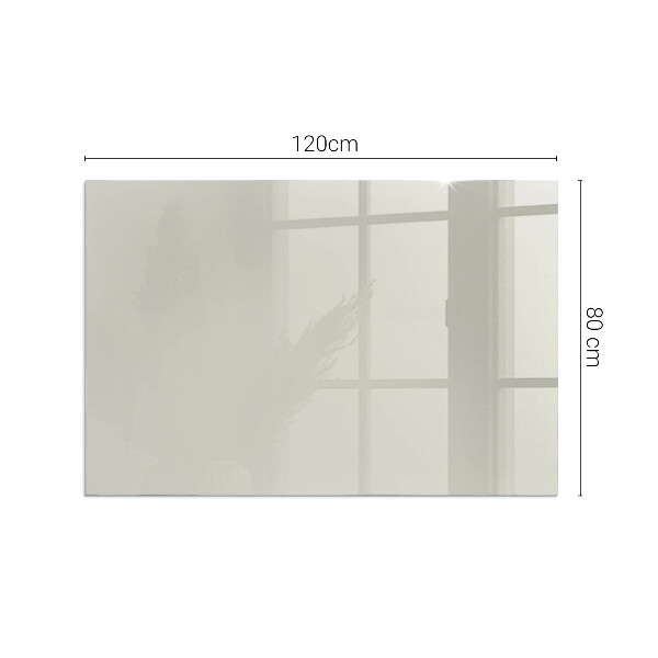Rectangular glass hearth for log burner Light Cream Color