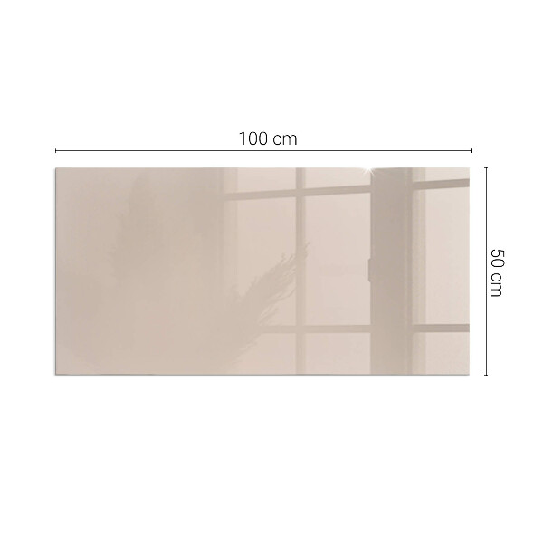 Rectangular glass hearth Color Light Brown