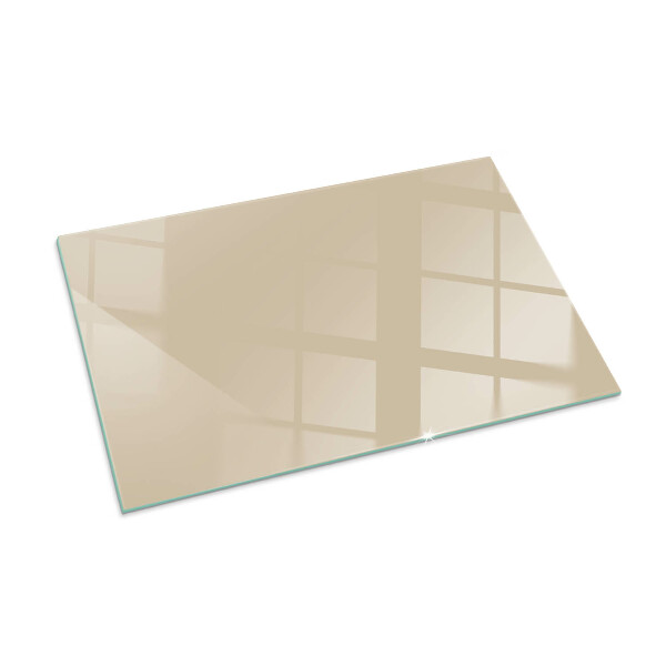 Rectangular glass hearth for wood stove Color Beige