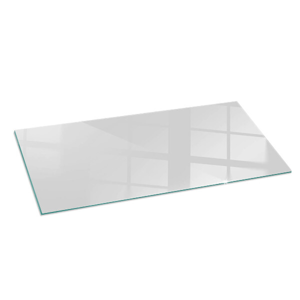 Rectangular glass hearth Color Gray