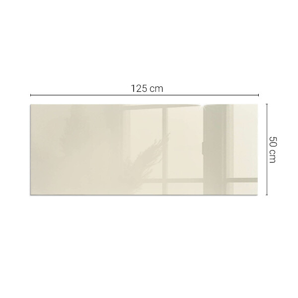 Rectangular glass hearth Color Beige