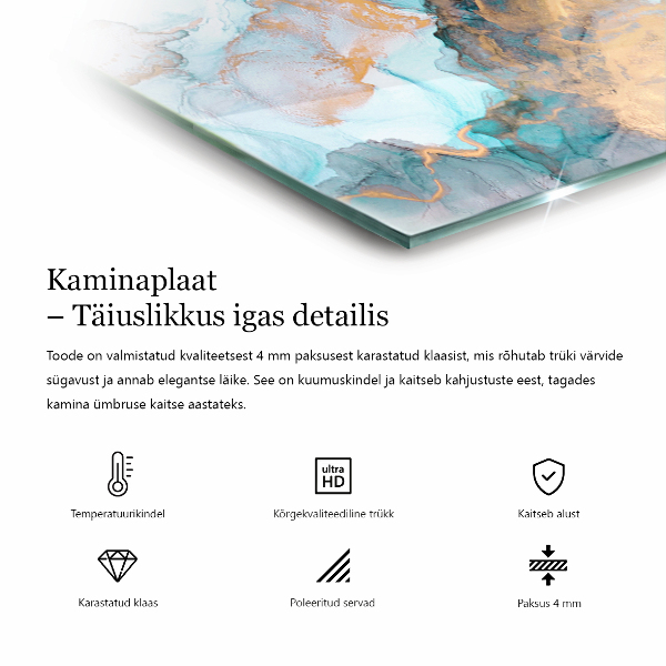 Hexagonal glass hearth pad Three-dimensional geometry