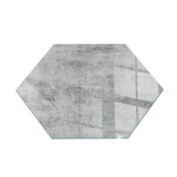Hexagonal glass hearth for stove Abstract background texture