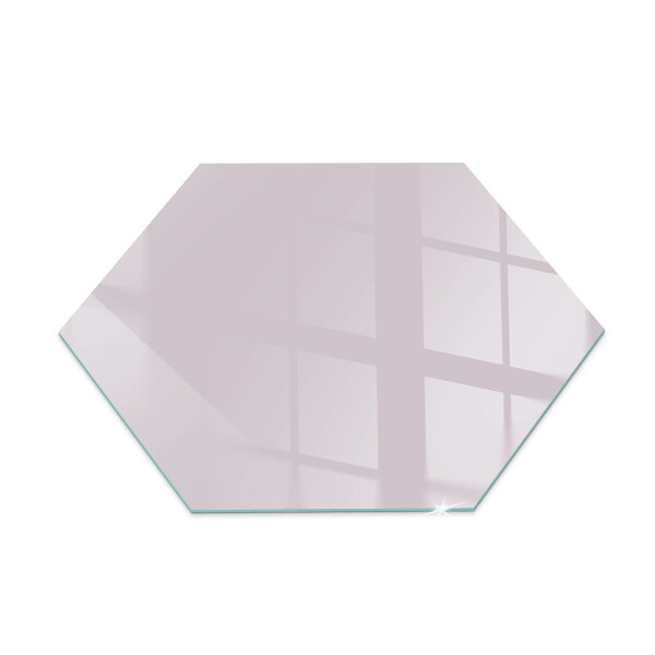 Hexagonal glass hearth pad Light purple color