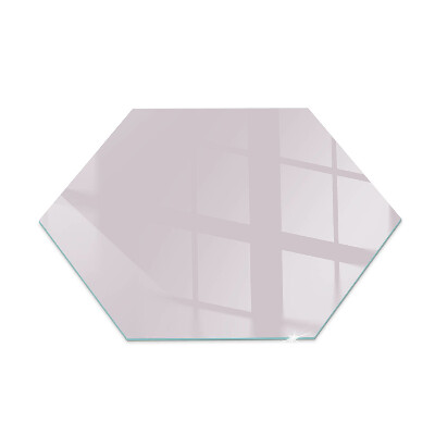 Hexagonal glass hearth pad Light purple color