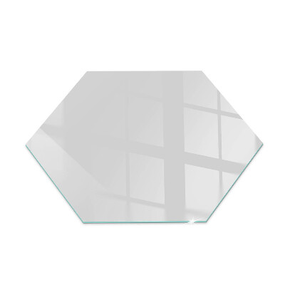 Hexagonal corner glass hearth Color Gray