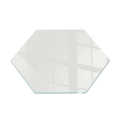Hexagonal glass hearth pad Color Gray