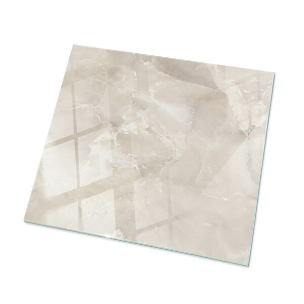 Rectangular glass table top Marble pattern
