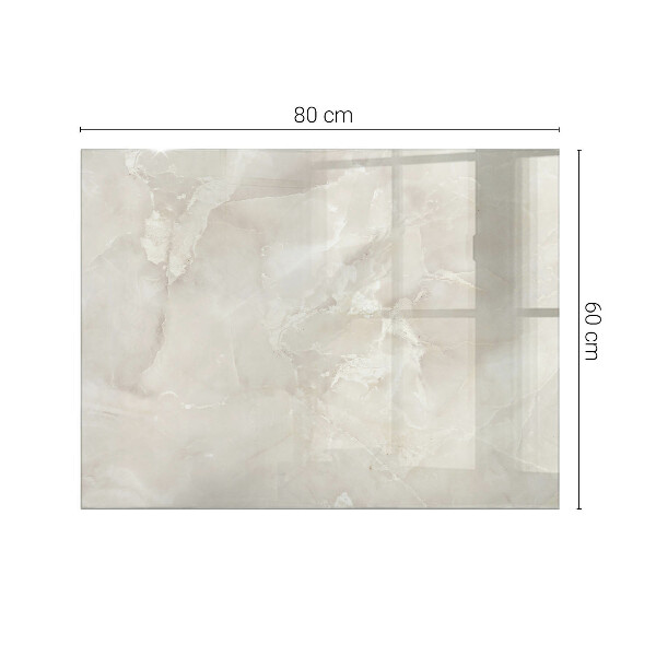 Rectangular glass table top Marble pattern