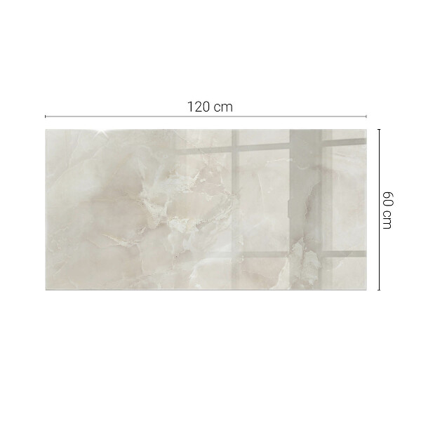 Rectangular glass table top Marble pattern
