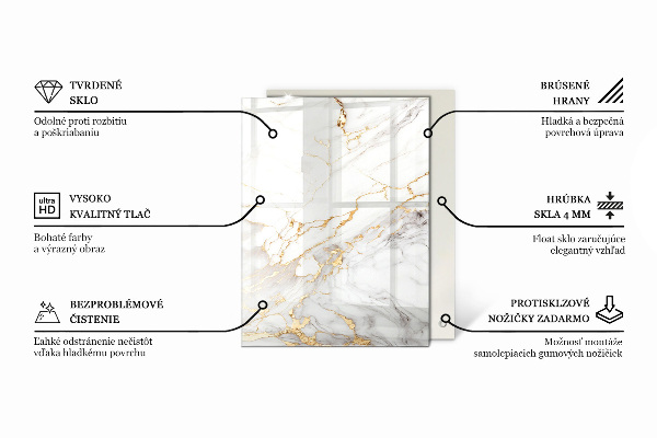 Rectangular glass table top Natural wood texture