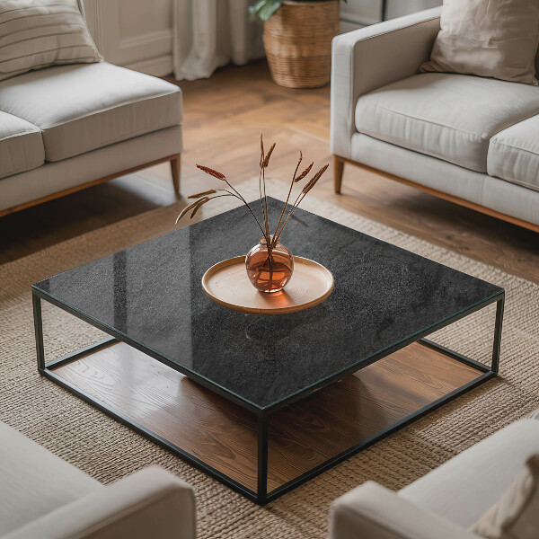 Decorative glass table top with print Natural stone pattern