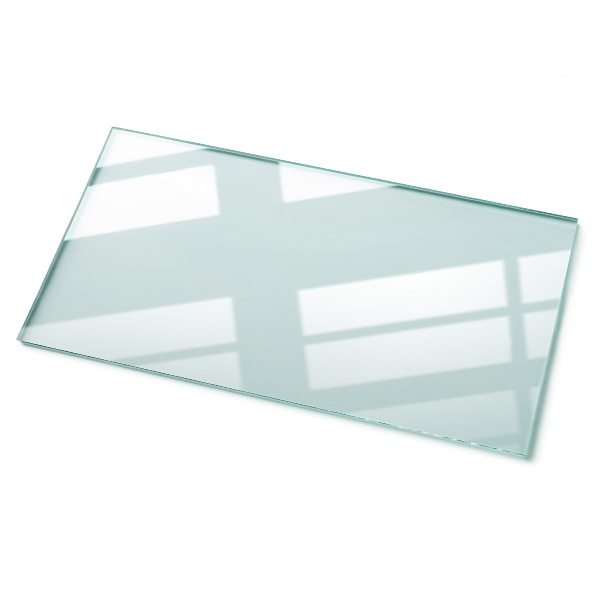 Rectangular glass table top transparent