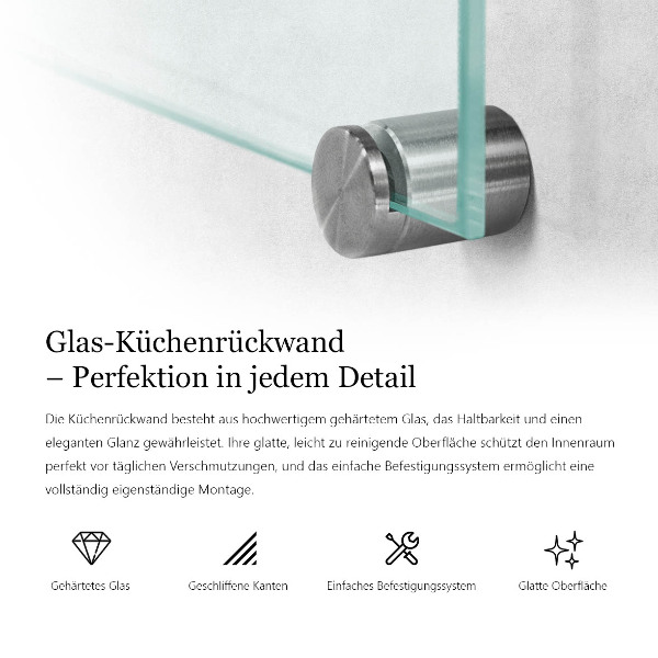 Cooker splashback transparent 60x40 cm