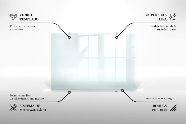 Cooker splashback transparent 60x40 cm