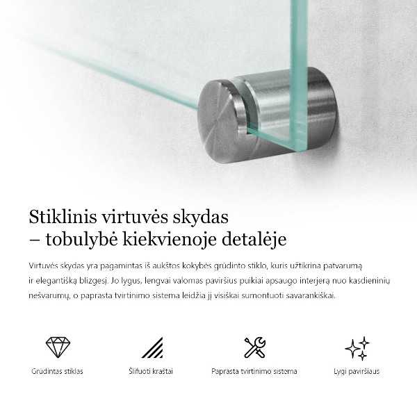 Cooker splashback transparent 60x40 cm