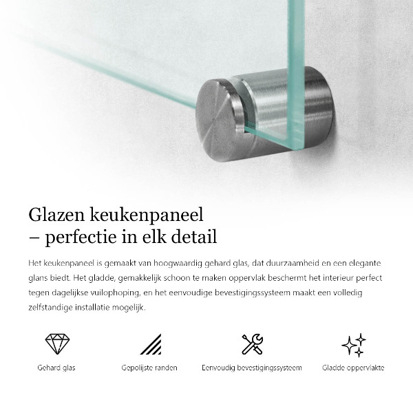 Cooker splashback transparent 60x40 cm