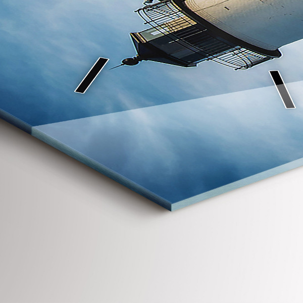 Modern vertical wall clock Annisquam Lighthouse