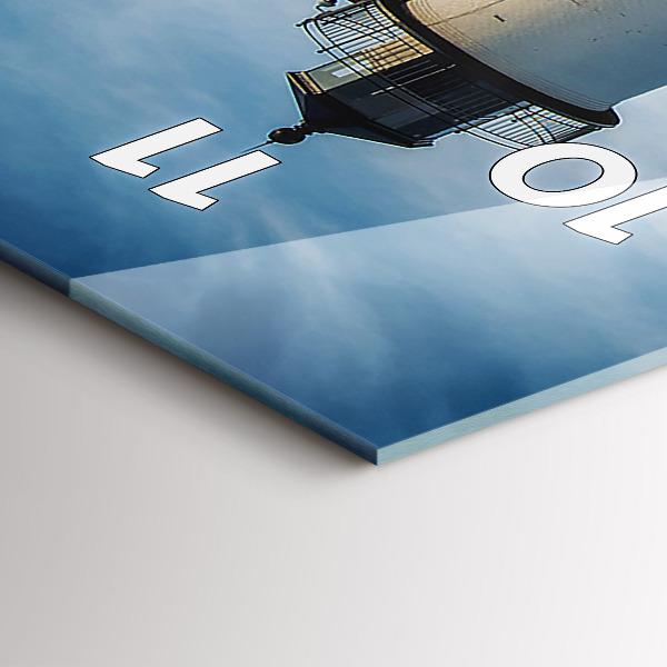 Modern vertical wall clock Annisquam Lighthouse