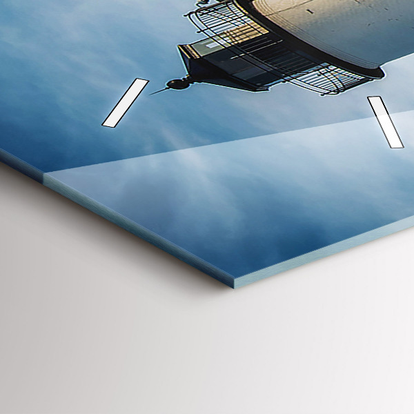 Modern vertical wall clock Annisquam Lighthouse